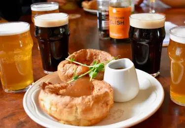 Pints and an appetizer