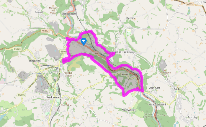 Cromford and the Black Rocks