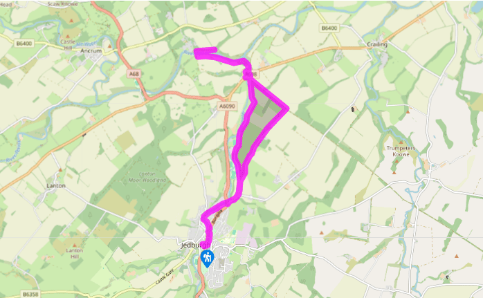 From Jedburgh to the River Teviot
