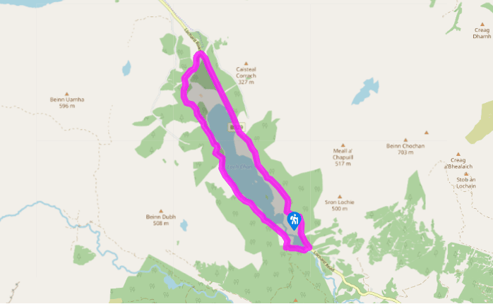 Loch Dhu and Loch Chon
