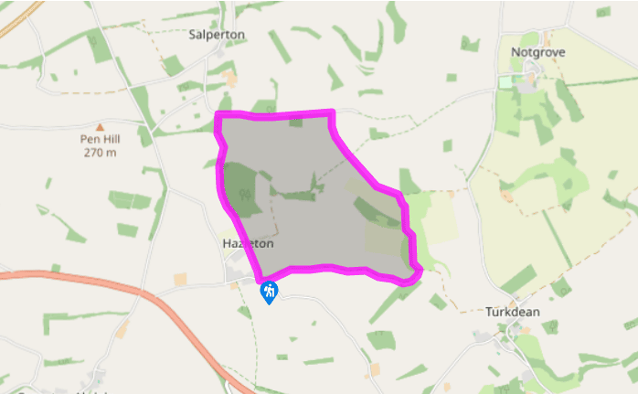 Around Hazleton and Salperton Park