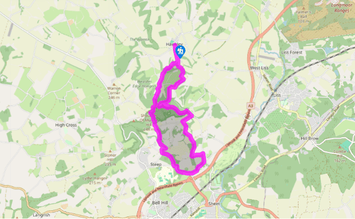 Hawkley to Steep