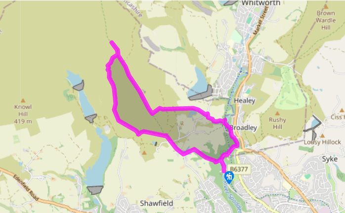 Healey Dell and the Cotton Famine road