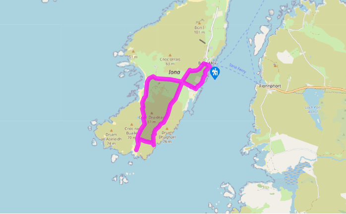 The holy island of St Columba