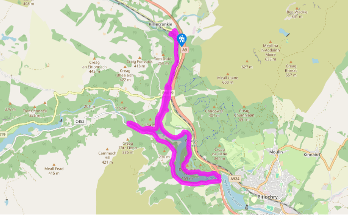 The braes o' Killiecrankie
