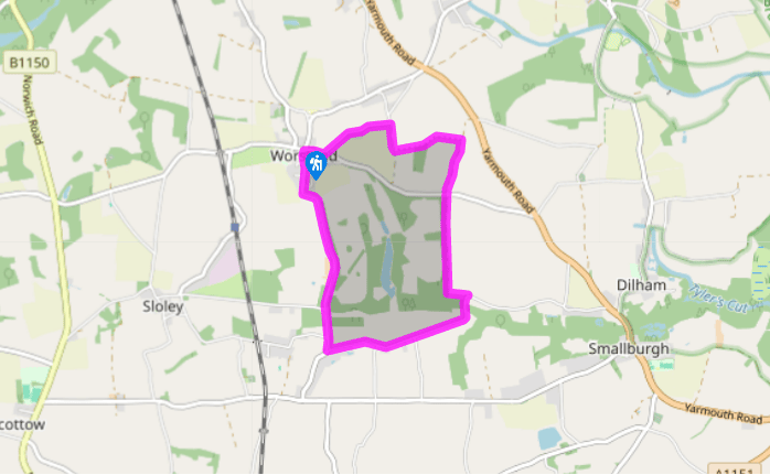 A loop to the east of Worstead