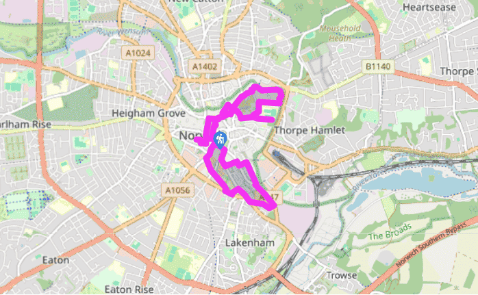 Norwich's castles and hills