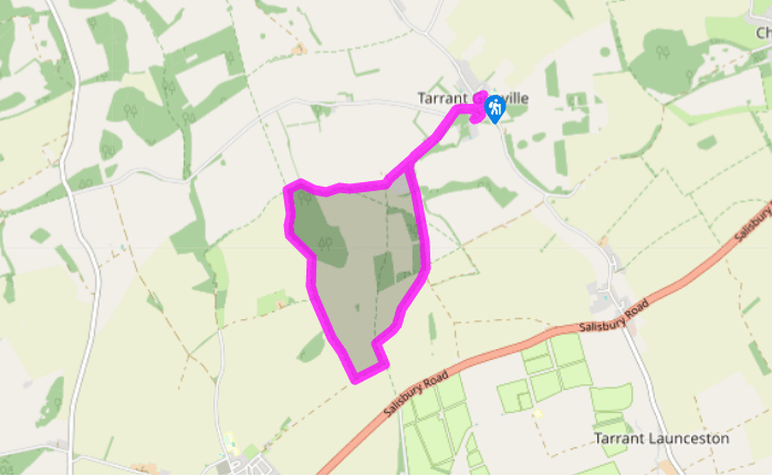 Pimperne Long Barrow and Tarrant Gunville