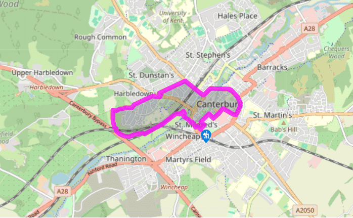 A Canterbury trail