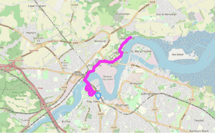 A walk from Rochester to Upnor
