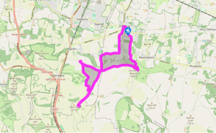 On Ditchling's downs