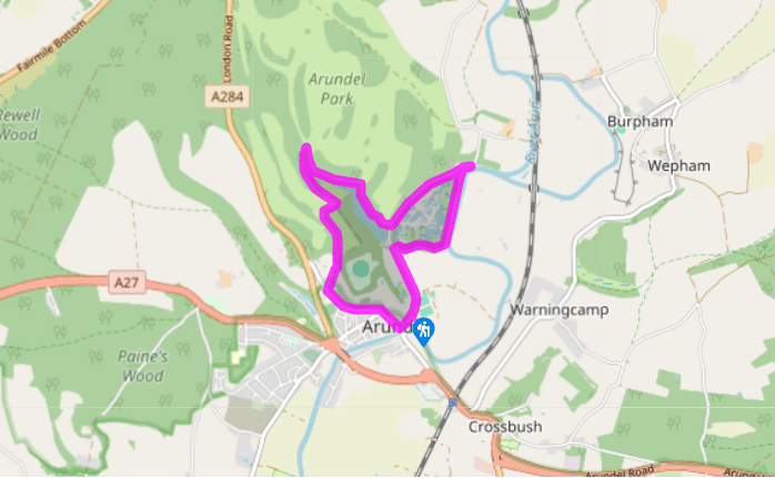 An Arundel Castle loop