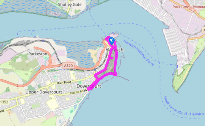 The seafarers' town of Harwich