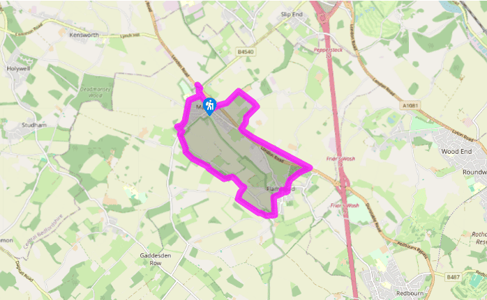 From Markyate to Flamstead