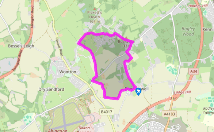 Sunningwell to Jarn Mound and back again