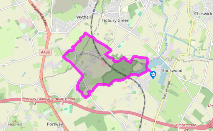 A circuit from the Earlswood Lakes