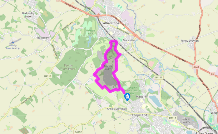 Hartshill Hayes and the country park
