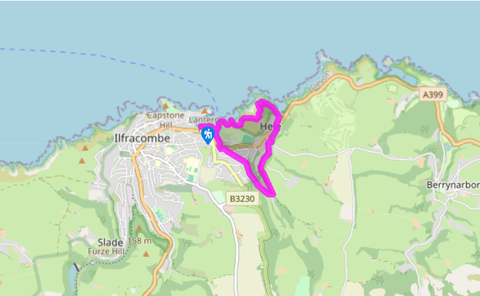 A circuit including Hele Bay and Comyn