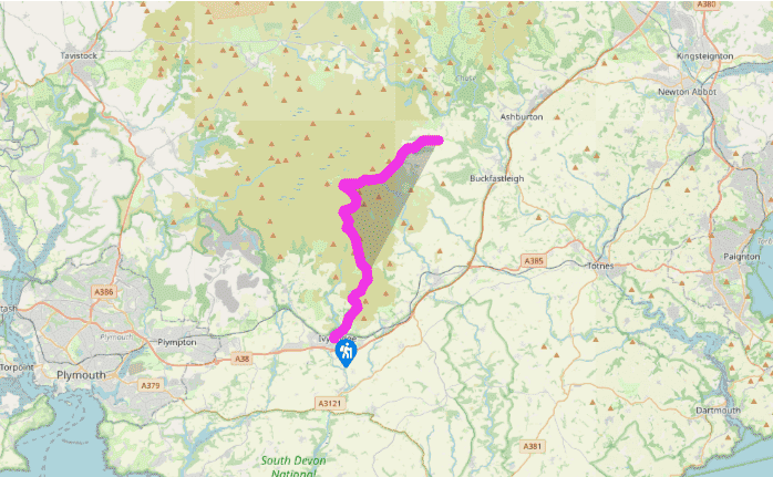 Two Moors Way: Ivybridge to Scorriton